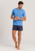 Мужская футболка HANRO Living Shirts (Голубой) фото превью 4