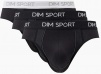 Комплект мужских трусов-слипов DIM Sport (3шт) (Черный) фото превью 1