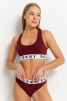 Женские трусы-стринги DKNY Cozy Boyfriend (Коричневый) фото превью 3