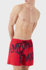 Мужские пляжные шорты EMPORIO ARMANI (Red Oblique Logo 21875) фото превью 1