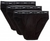 Комплект мужских трусов-слипов DIM Cotton Stretch (3шт) (Черный) фото превью 1