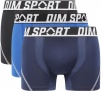 Комплект мужских трусов-боксеров DIM Sport (3шт) (Черный/Т.Синий/Синий) фото превью 1