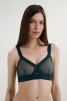 Бюстгальтер-бралетт с мягкой чашкой DKNY Sheers (Бирюзовый) фото превью 1