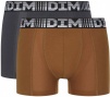 Комплект мужских трусов-боксеров DIM 3D Flex Air (2шт) (Коричневый/Серый) фото превью 1