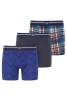 Комплект мужских трусов-боксеров JOCKEY Cotton Stretch (3шт) (Синий) фото превью 1
