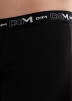 Комплект мужских трусов-боксеров DIM Cotton Stretch (2шт) (Черный/Черный) фото превью 4