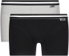 Комплект мужских трусов-боксеров DIM EcoDIM (2шт) (Черный/Серый) фото превью 1