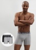 Комплект мужских трусов-боксеров DIM 3D Flex Air (2шт) (Черный/Серый) фото превью 2