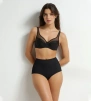 Женские трусы-слипы высокие корректирующие DIM Silhouette Contour (Черный) фото превью 3