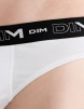 Комплект мужских трусов-слипов DIM Cotton Stretch (3шт) (Белый/Серый/Черный) фото превью 4