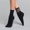 Комплект женских носков DIM Skin Fancy (2 пары) (Черный) фото превью 1