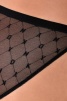 Женские трусы-бикини DKNY Monogram Mesh (Черный) фото превью 4