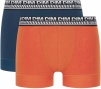 Комплект мужских трусов-боксеров DIM 3D Stay and Fit (2шт) (Оранжевый/Синий) фото превью 1