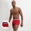Комплект мужских трусов-боксеров DIM Classic Colors (2шт) (Красный/Синий) фото превью 2