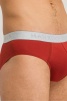 Комплект мужских трусов-слипов HANRO Cotton Essentials (2шт) (Красный-Серый) фото превью 4