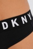Женские трусы-стринги DKNY Cozy Boyfriend (Черный-Белый) фото превью 3