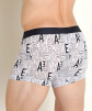 Мужские трусы-боксеры EMPORIO ARMANI (White Logo Print/Marine 61936) фото превью 2