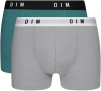 Комплект мужских трусов-боксеров DIM Originals (2 шт) (Серый/Изумрудно-зеленый) фото превью 1