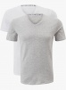 Комплект мужских футболок DIM Green Bio Ecosmart (2шт) (Белый/Серый) фото превью 1