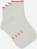 Комплект женских носков DIM Mercerized Cotton (2 пары) (Слоновая Кость/Коралл) фото превью 2