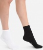 Комплект женских носков DIM Basic Cotton (2 пары) (Белый/Черный) фото превью 1