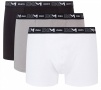 Комплект мужских трусов-боксеров DIM Cotton Stretch (3шт) (Белый/Серый/Черный) фото превью 1