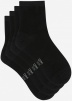 Комплект женских носков DIM Basic Cotton (2 пары) (Черный/Черный) фото превью 2