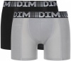 Комплект мужских трусов-боксеров DIM 3D Flex Air (2шт) (Черный/Серый) фото превью 1