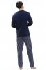 Мужская пижама MEY Portimo (Синий) фото превью 2
