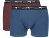 Комплект мужских трусов-боксеров DIM Cotton Stretch (2шт) (Синий/Красный) фото превью 1