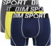 Комплект мужских трусов-боксеров DIM Sport (3шт) (Серый/Синий/Зеленый) фото превью 1