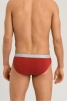 Комплект мужских трусов-слипов HANRO Cotton Essentials (2шт) (Красный-Серый) фото превью 3