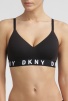 Бюстгальтер DKNY Cozy Boyfriend (Черный-Белый) фото превью 1