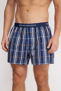 Мужские трусы-шорты EMPORIO ARMANI (Check Blu 32934)