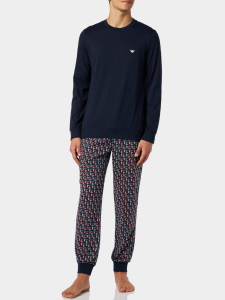 Мужская пижама EMPORIO ARMANI (Marin Print/Marine 56536)