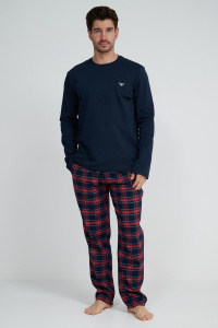 Мужская пижама EMPORIO ARMANI (Check Marine/Red 56136)