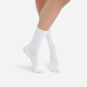 Комплект женских носков DIM Modal (2 пары) (Белый)