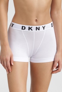 Женские трусы-шорты DKNY Cozy Boyfriend (Белый)