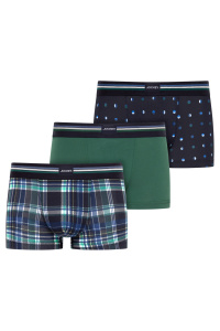 Комплект мужских трусов-боксеров JOCKEY Cotton Stretch (3шт) (Зеленый)