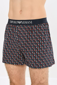 Мужские трусы-шорты EMPORIO ARMANI (Marine Geometric Print 56236)