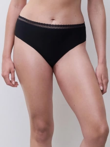 Женские трусы-слипы высокие CHANTELLE Cosy Chic (Черный)