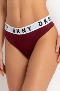 Женские трусы-стринги DKNY Cozy Boyfriend (Коричневый)