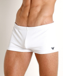 Мужские плавки-боксеры EMPORIO ARMANI (Bianco 00010)