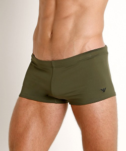 Мужские плавки-боксеры EMPORIO ARMANI (Verde Militare 01781)