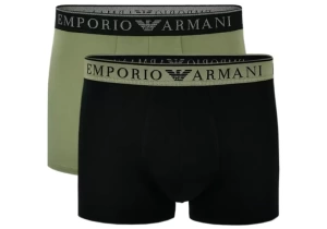 Комплект мужских трусов-боксеров EMPORIO ARMANI (2шт) (Vetiver/Black mc064)