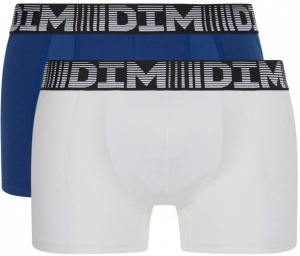 Комплект мужских трусов-боксеров DIM 3D Flex Air (2шт) (Синий/Белый)