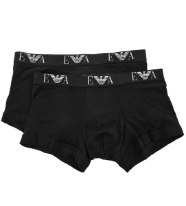 Комплект мужских трусов-боксеров EMPORIO ARMANI (2шт) (Nero/Nero 07320)