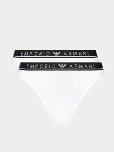 Женские трусы-бразилиана EMPORIO ARMANI (2шт) (White 00010)