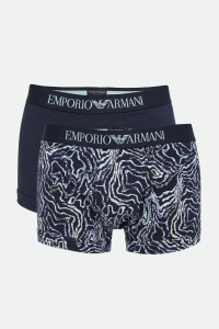 Комплект мужских трусов-боксеров EMPORIO ARMANI (2шт) (Graphic Print/Marine 61836)