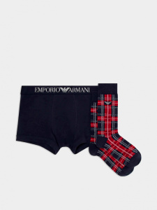 Мужской комплект EMPORIO ARMANI (Marine/Check 59036)